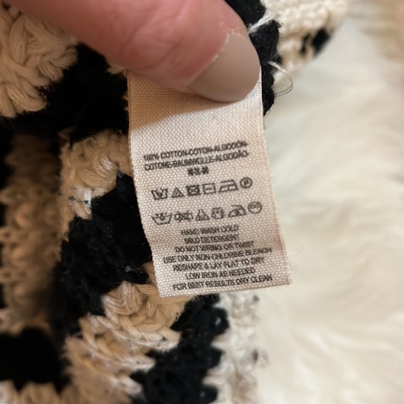 Free People Oversized Striped Knit Sweater Size S - Picture 4 of 6